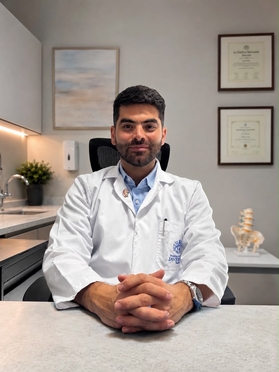 Retrato del Dr. Nayib Fakih, urólogo en Ibagué
